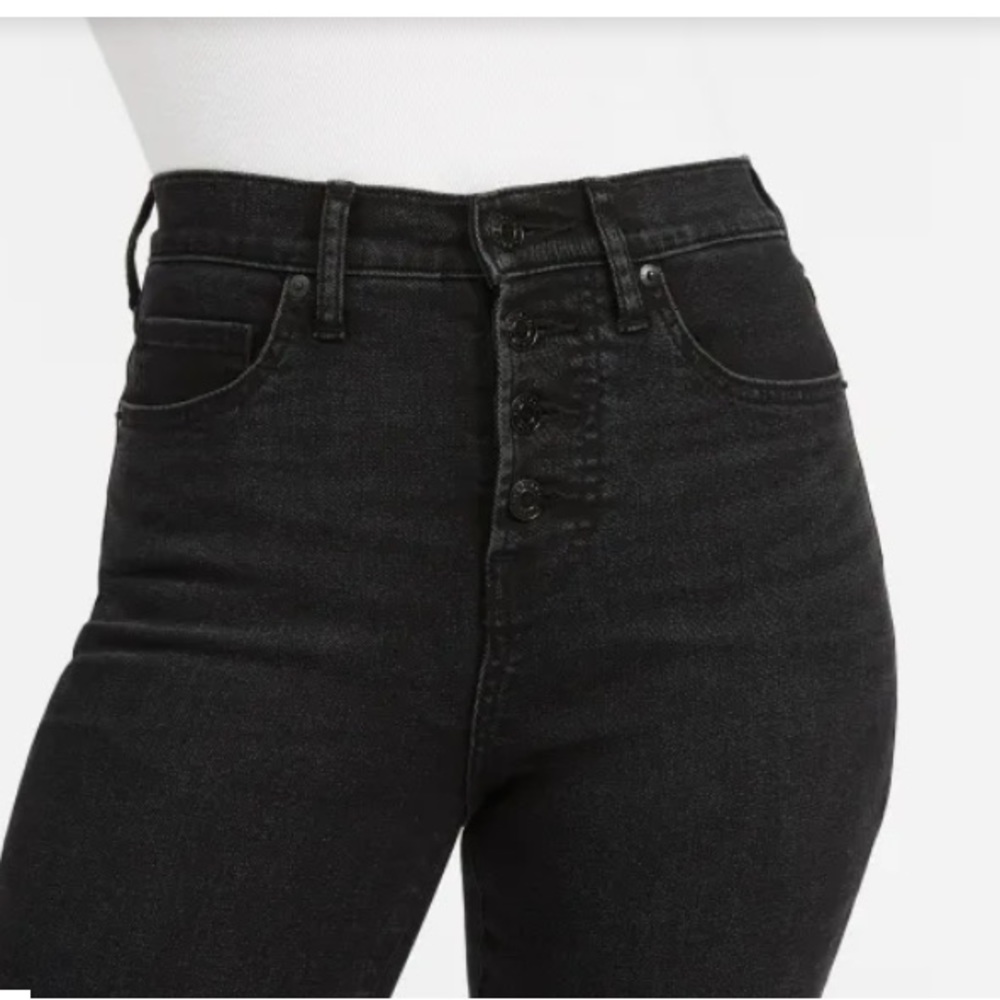 Everlane Stretch High Rise Skinny Button Fly - Picture 2 of 7